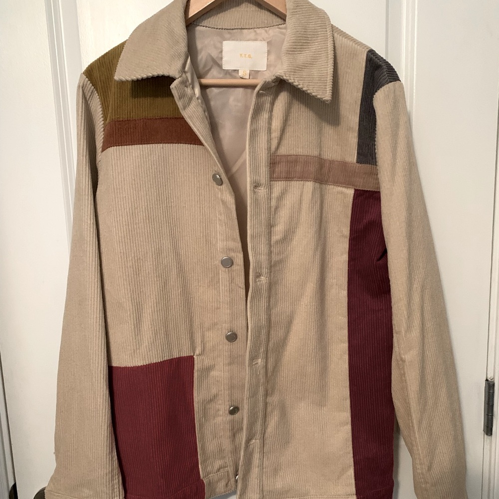 Ytg corduroy colorblock jacket